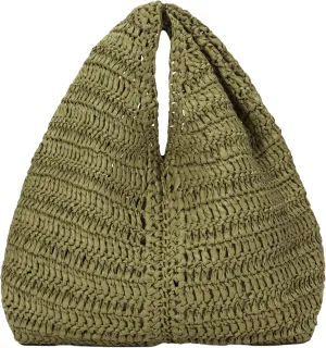 A.L.C. Simone Raffia Bag, Hazel