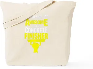 CafePress Concrete Finisher Funny Job Saying I' Tote Bag Reusable Natural Beige Canvas Shopping Bag