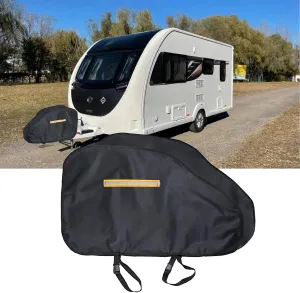 Caravan Hitch Cover, Waterproof Trailer Jack Cover Universal Trailer Hitch Covers Rain Snow Dust-Proof Hitch Ball Cover-36x24x6 inch