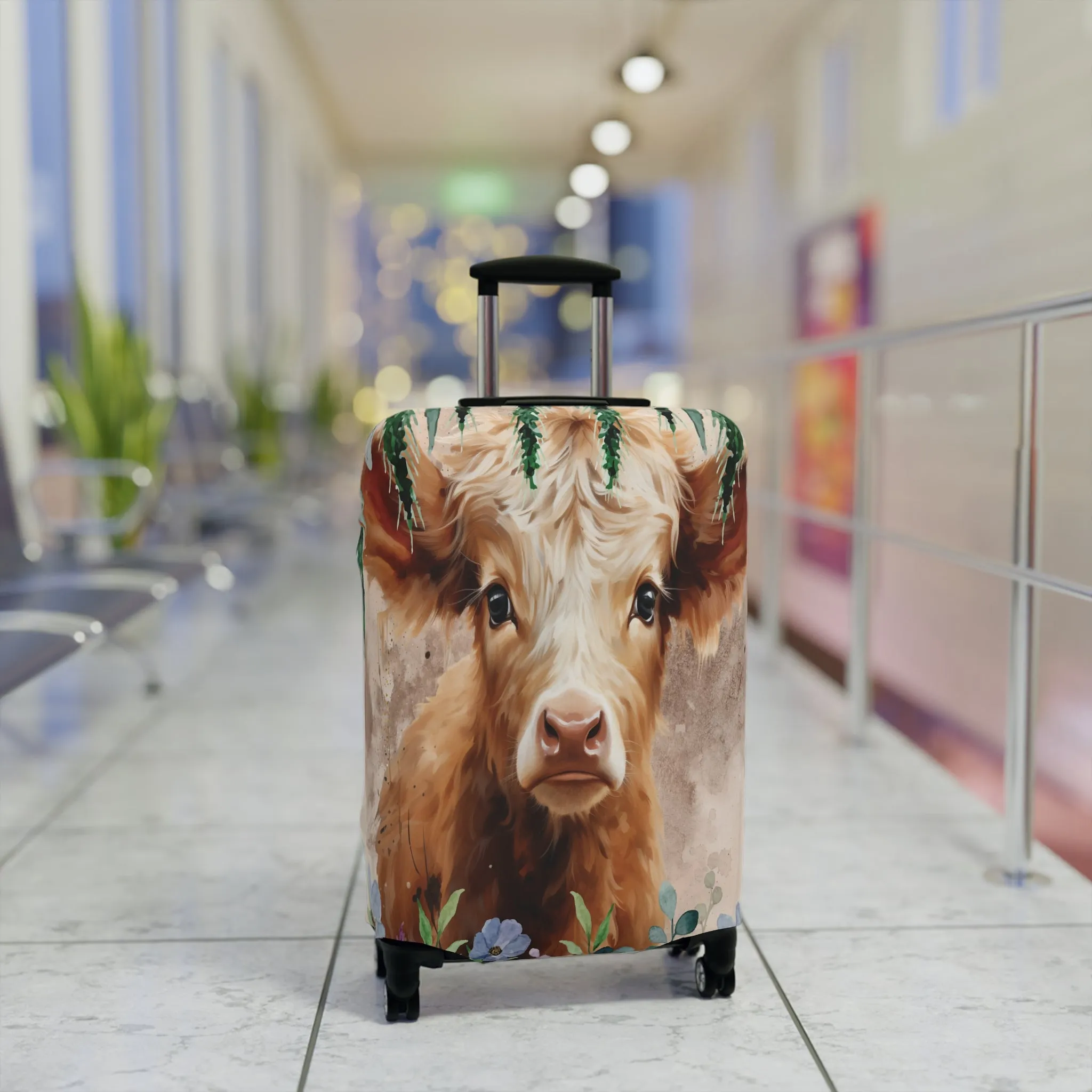 Luggage Cover, Highland Cow, awd-424