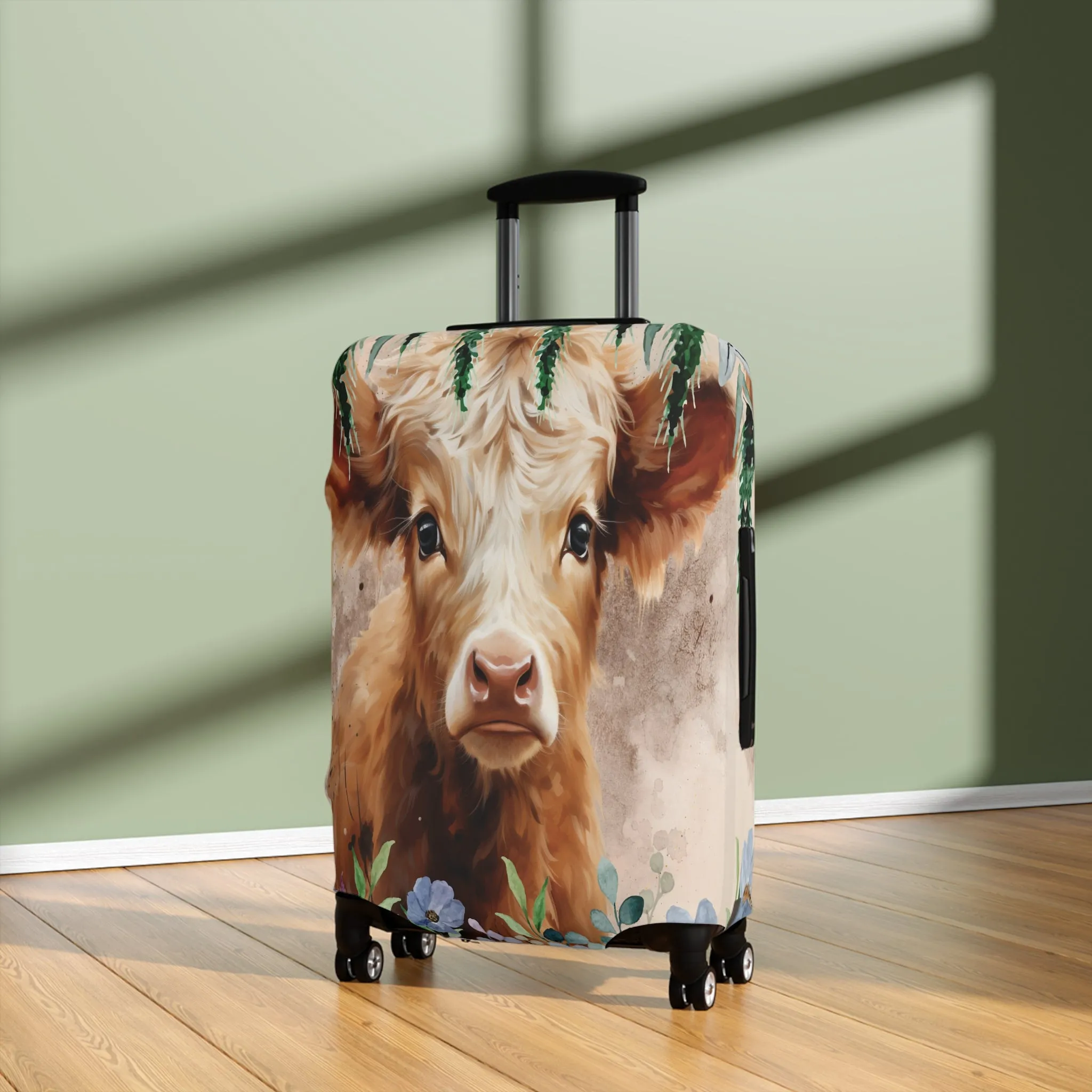 Luggage Cover, Highland Cow, awd-424