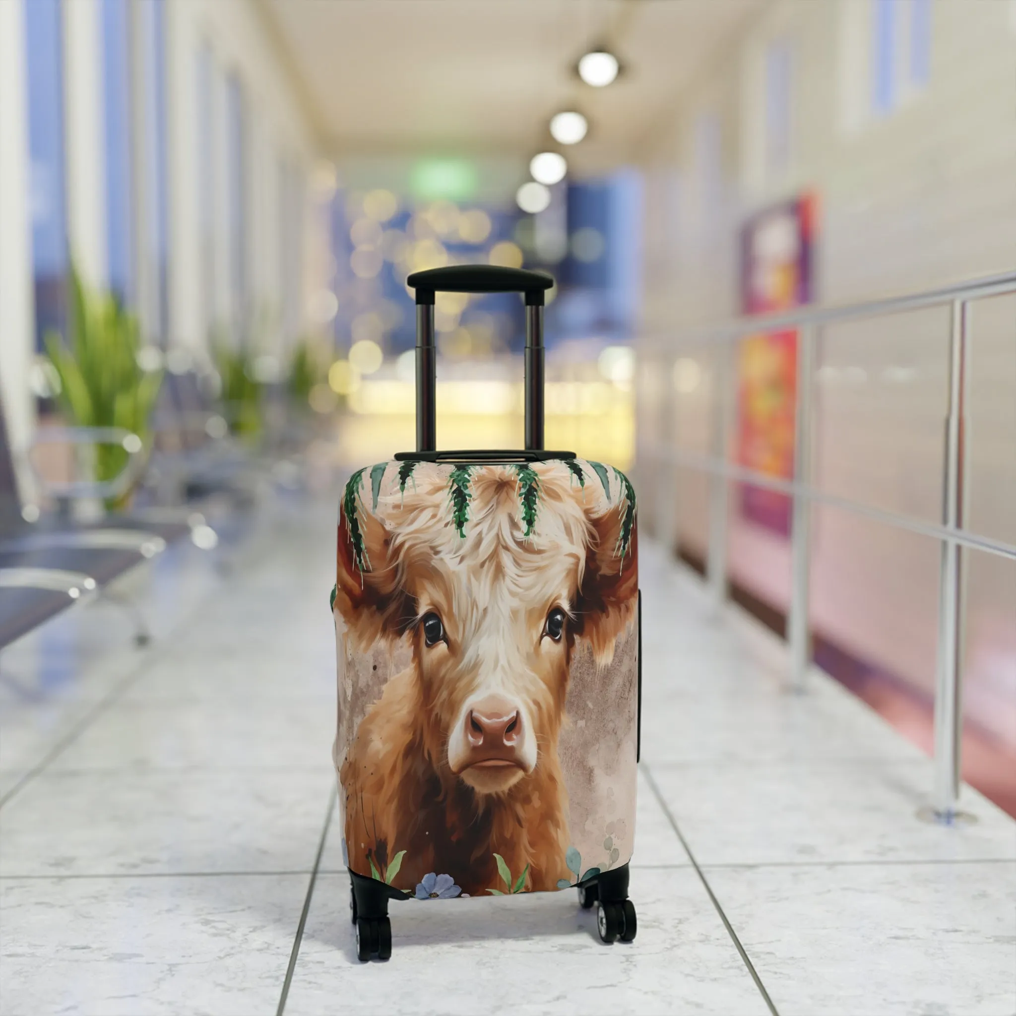 Luggage Cover, Highland Cow, awd-424