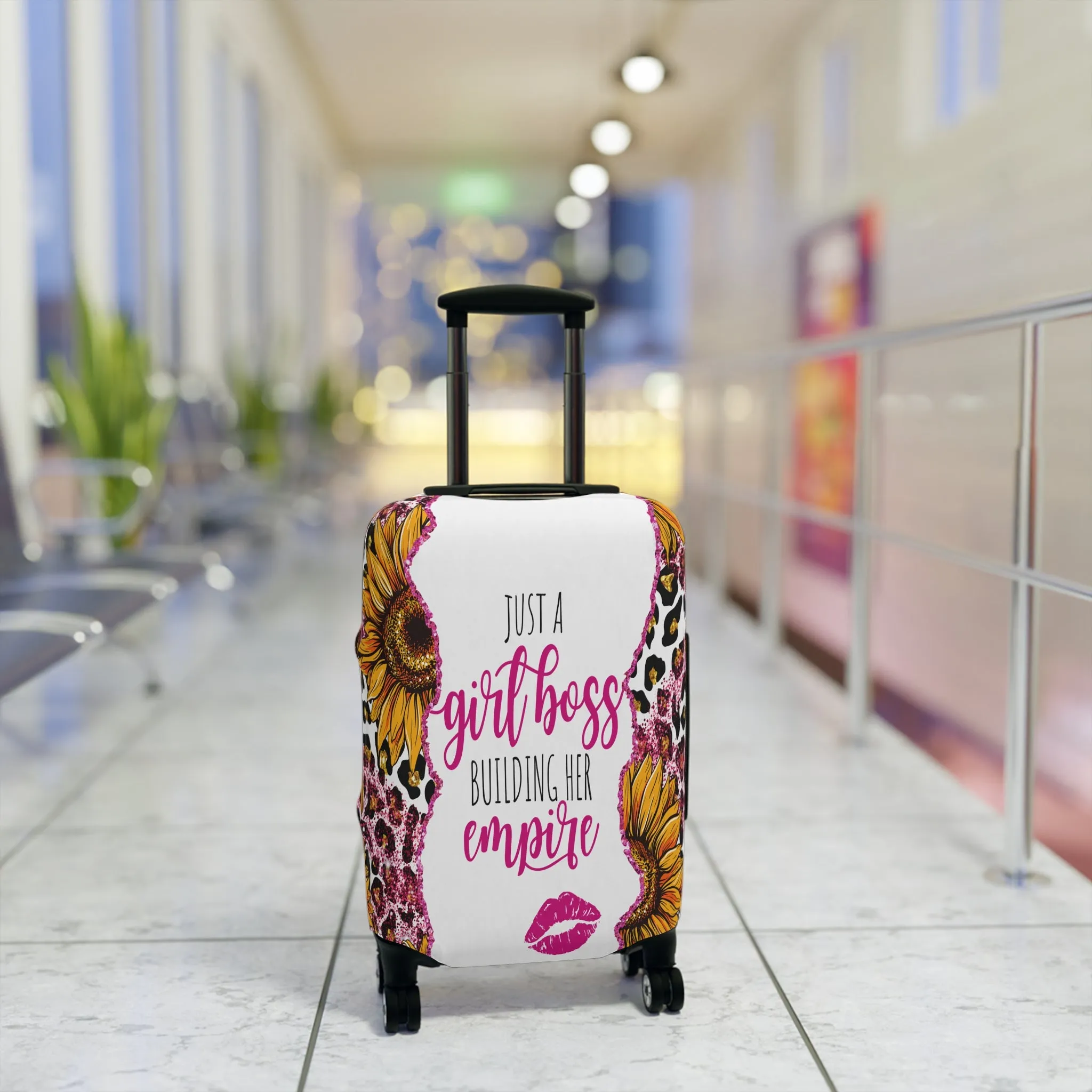 Luggage Cover, Just a Girl Boss building her Empire, awd-1696