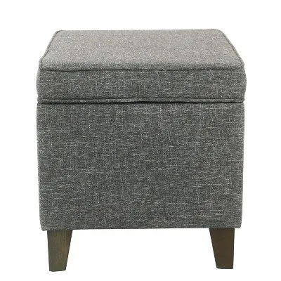 Open Box - Medium Storage Ottoman Slate Gray - HomePop