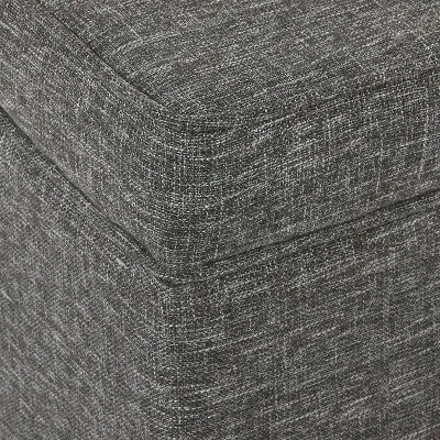 Open Box - Medium Storage Ottoman Slate Gray - HomePop