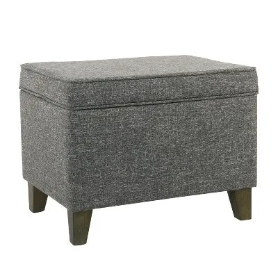 Open Box - Medium Storage Ottoman Slate Gray - HomePop