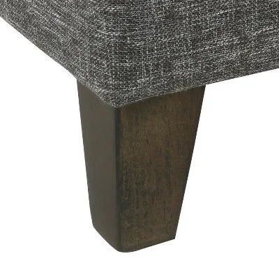 Open Box - Medium Storage Ottoman Slate Gray - HomePop