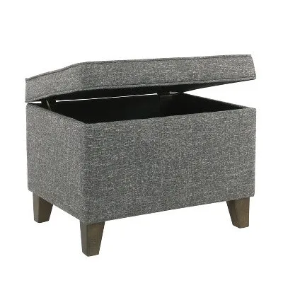 Open Box - Medium Storage Ottoman Slate Gray - HomePop