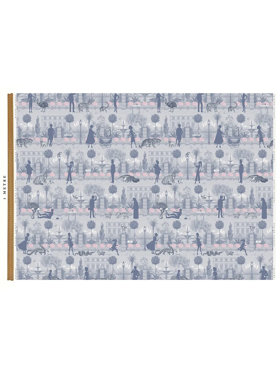 Portobello Parade 'Wild Violet' Linen Sample