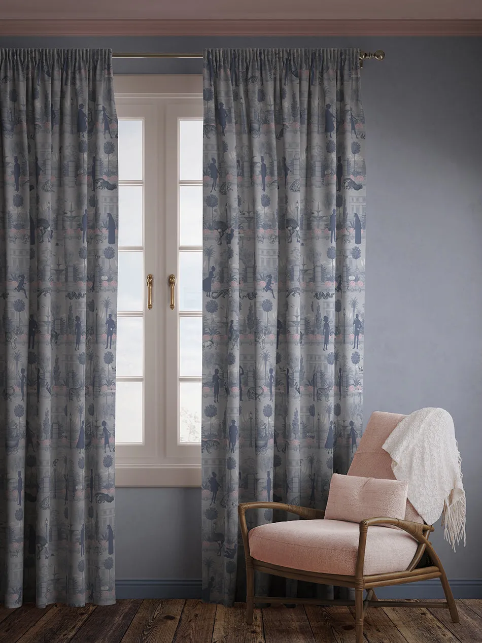 Portobello Parade 'Wild Violet' Linen Sample