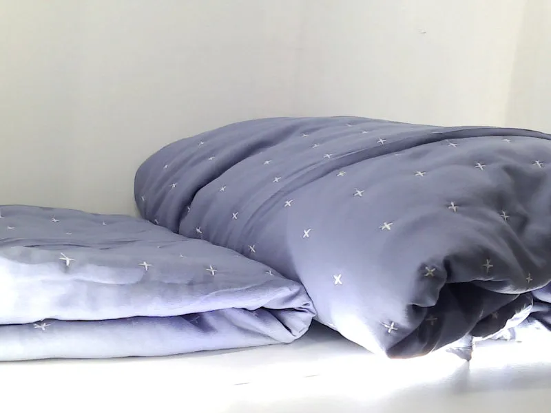 Royal Blue Sheet and Pillow Case Set 68x90 & 20x26 Inch