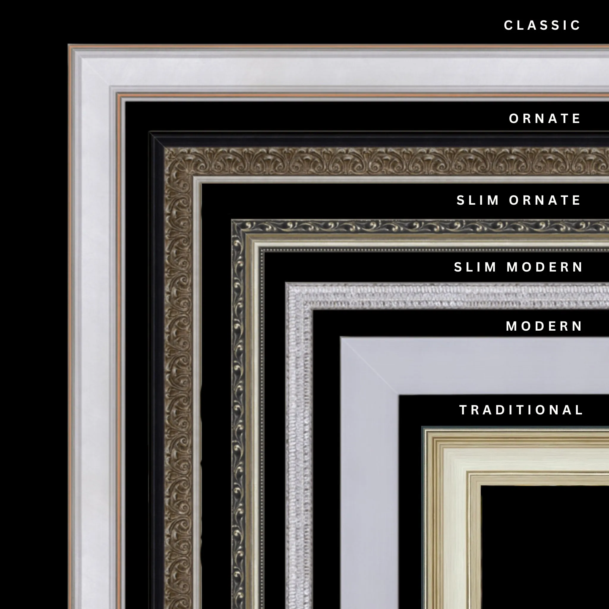 Silver 28x32 Picture Frame Ornate Traditional Classic Antique