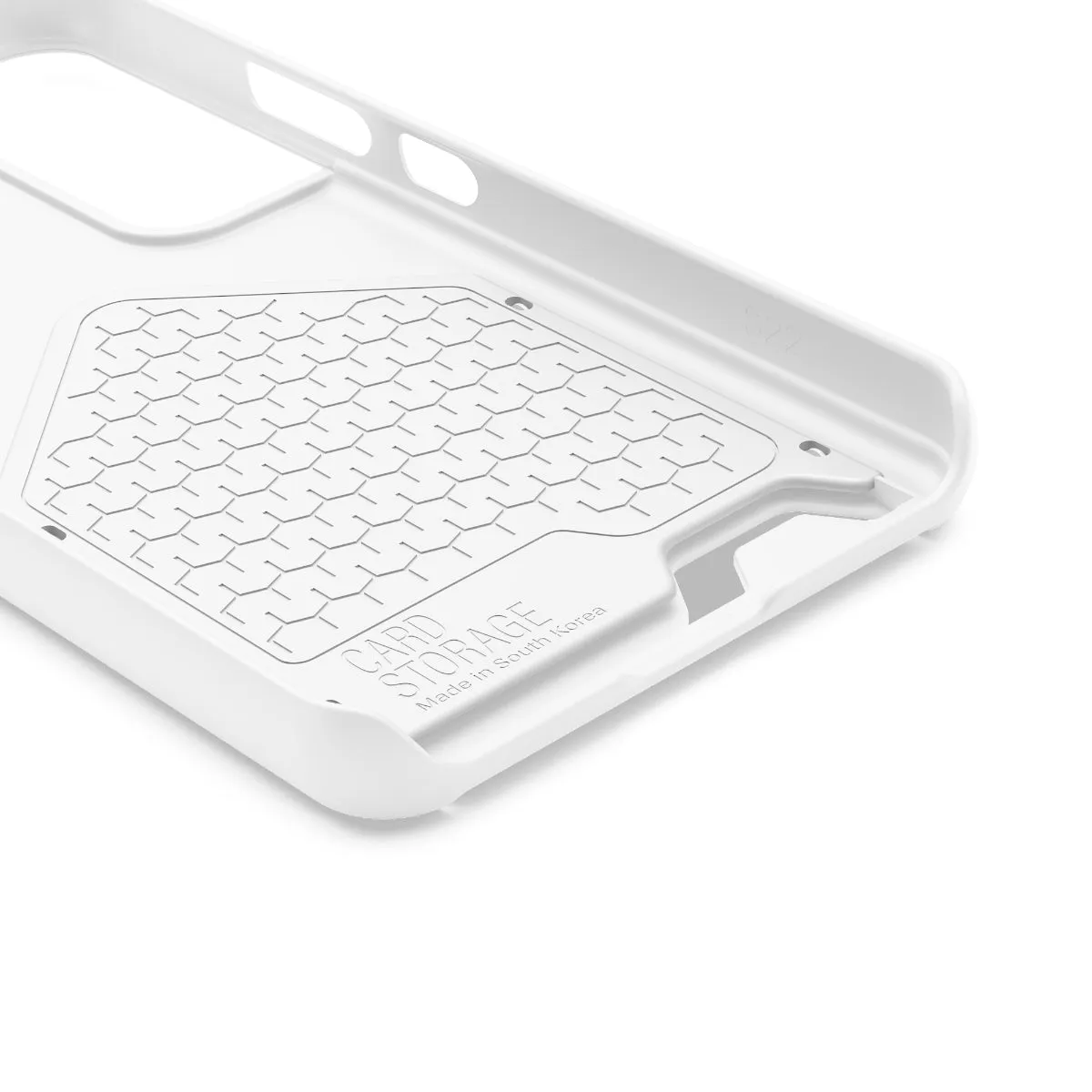 Simple Phone Cases With Card Holder - White