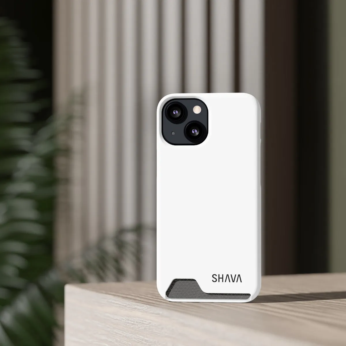 Simple Phone Cases With Card Holder - White