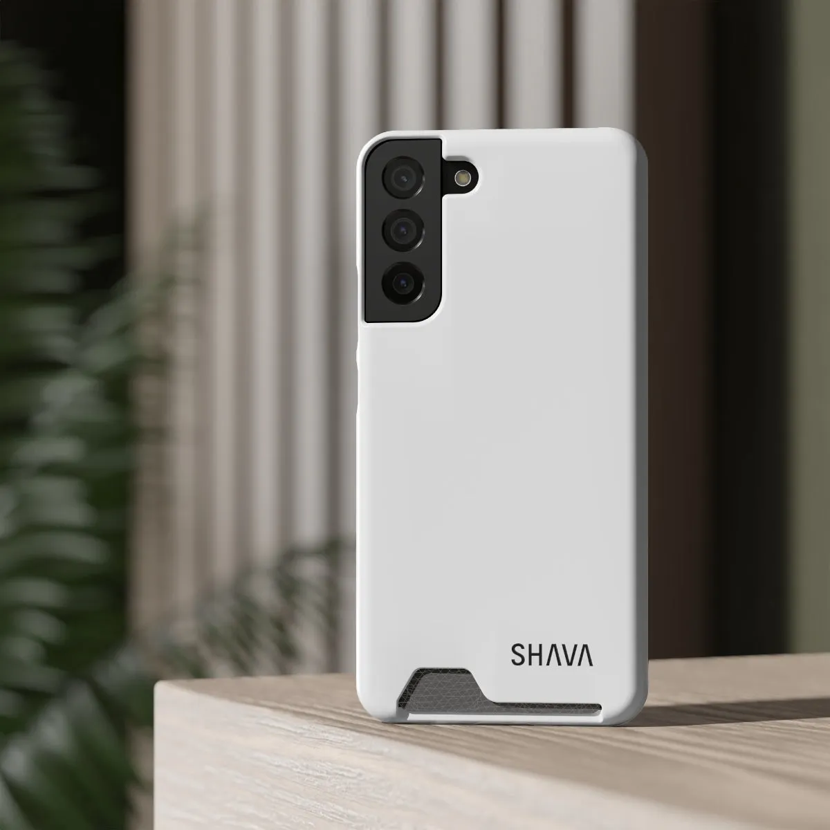 Simple Phone Cases With Card Holder - White