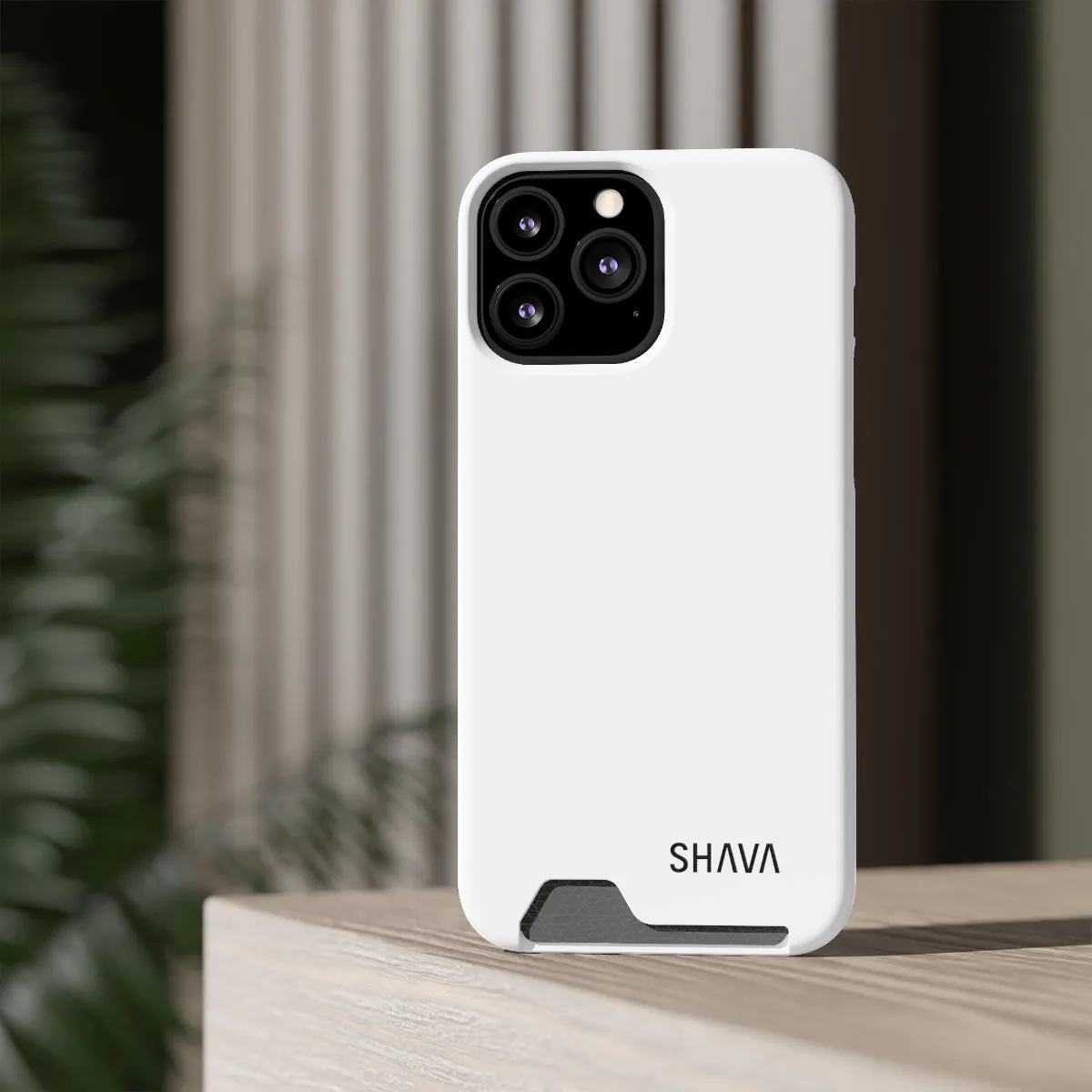 Simple Phone Cases With Card Holder - White