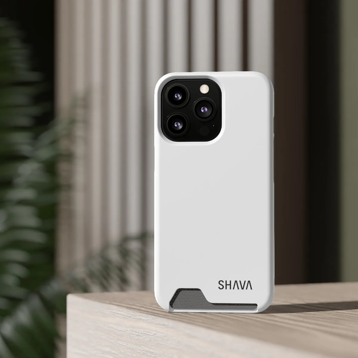 Simple Phone Cases With Card Holder - White