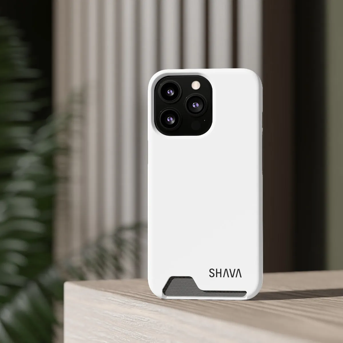 Simple Phone Cases With Card Holder - White