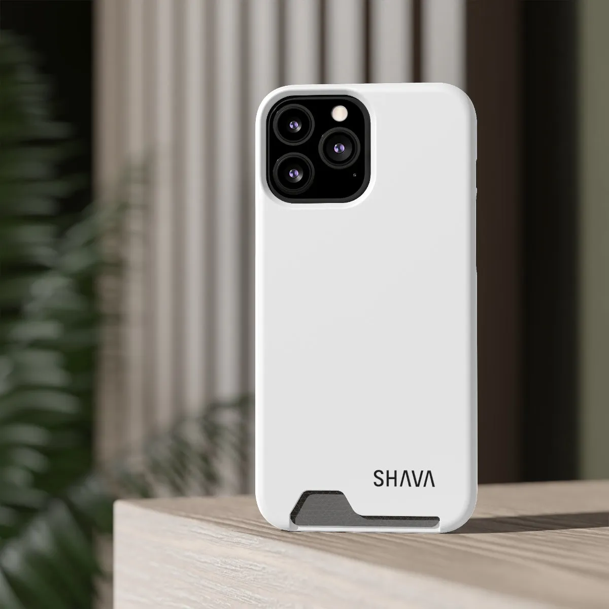 Simple Phone Cases With Card Holder - White