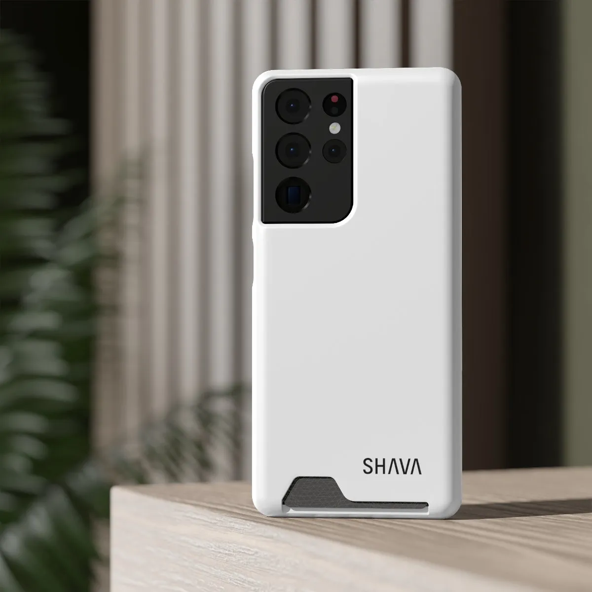 Simple Phone Cases With Card Holder - White