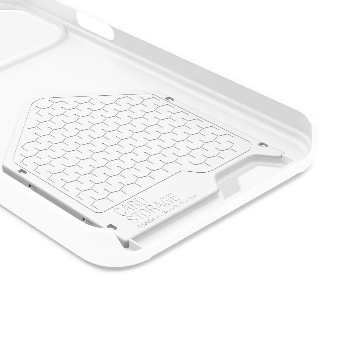 Simple Phone Cases With Card Holder - White