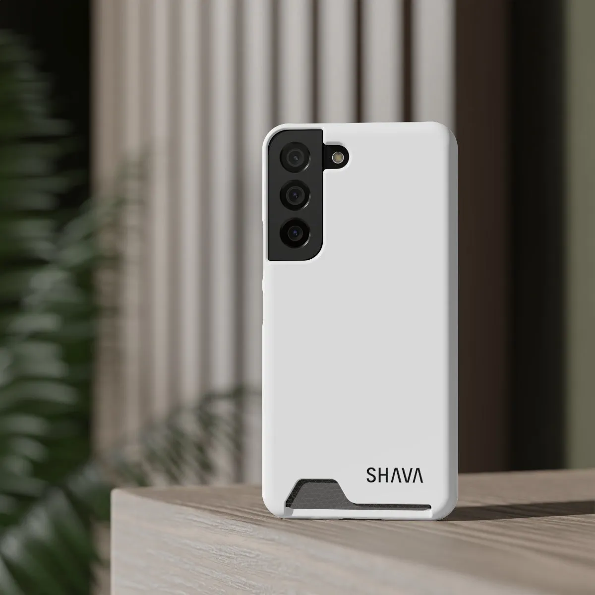 Simple Phone Cases With Card Holder - White