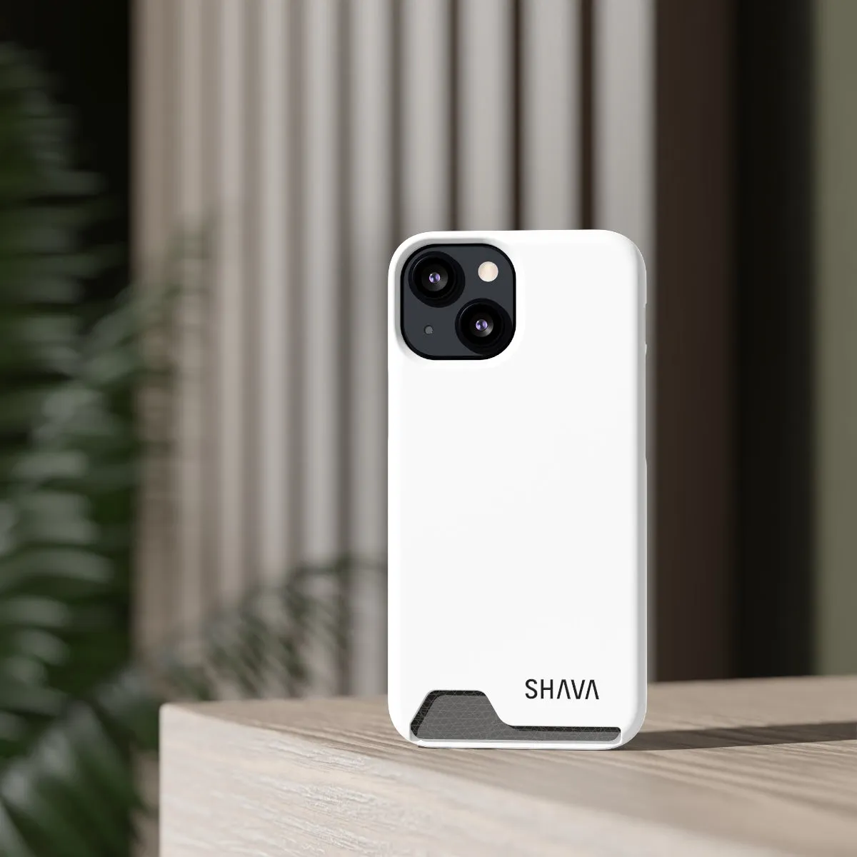 Simple Phone Cases With Card Holder - White