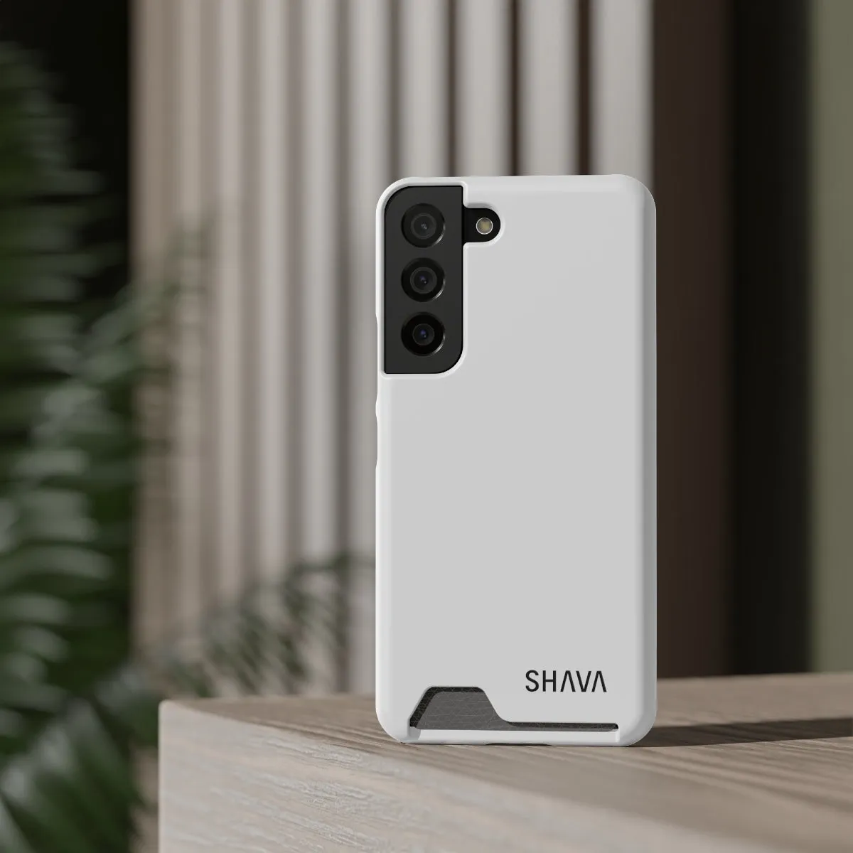 Simple Phone Cases With Card Holder - White