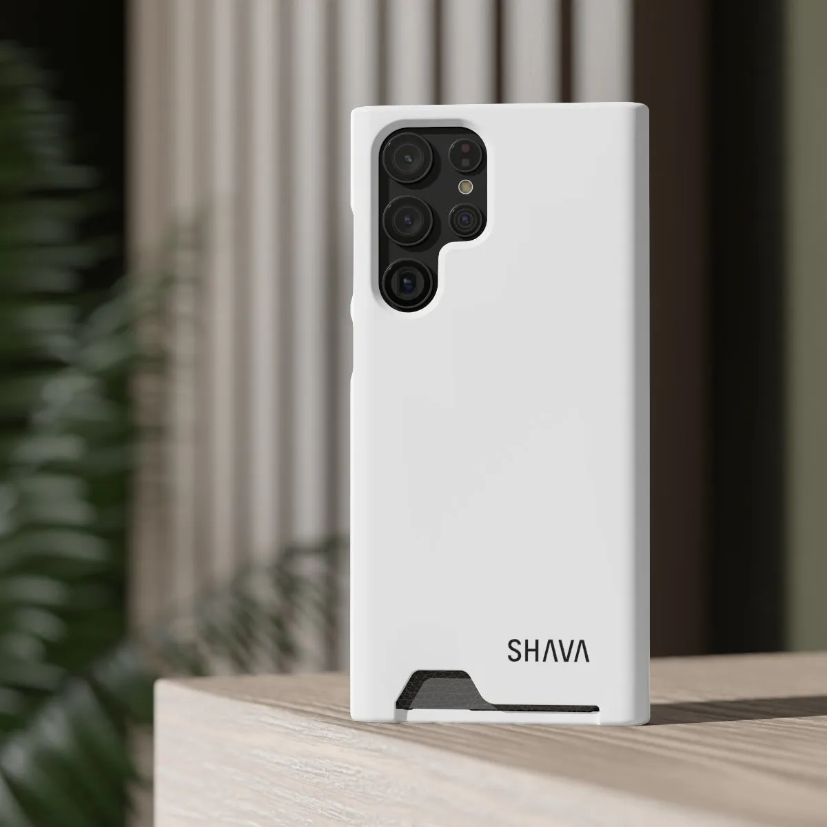 Simple Phone Cases With Card Holder - White