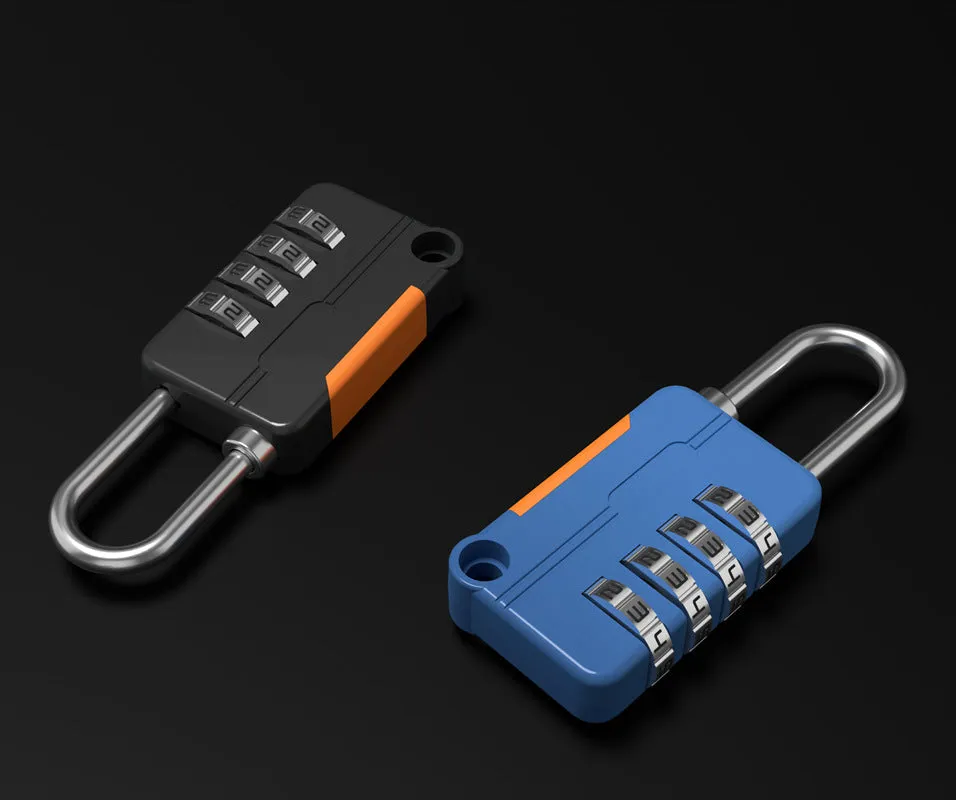 Square Padlock With Password Required Multi-color Zinc Alloy Anti-theft Password Lock Quality Lock Head
