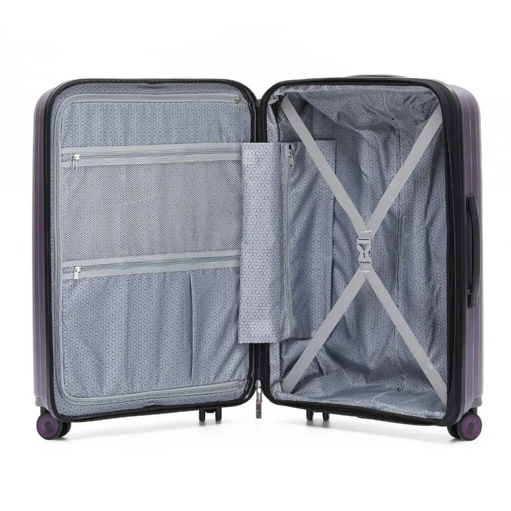 Tosca Eclipse Carry On 55cm Hardsided 2.3 kg Luggage - Purple