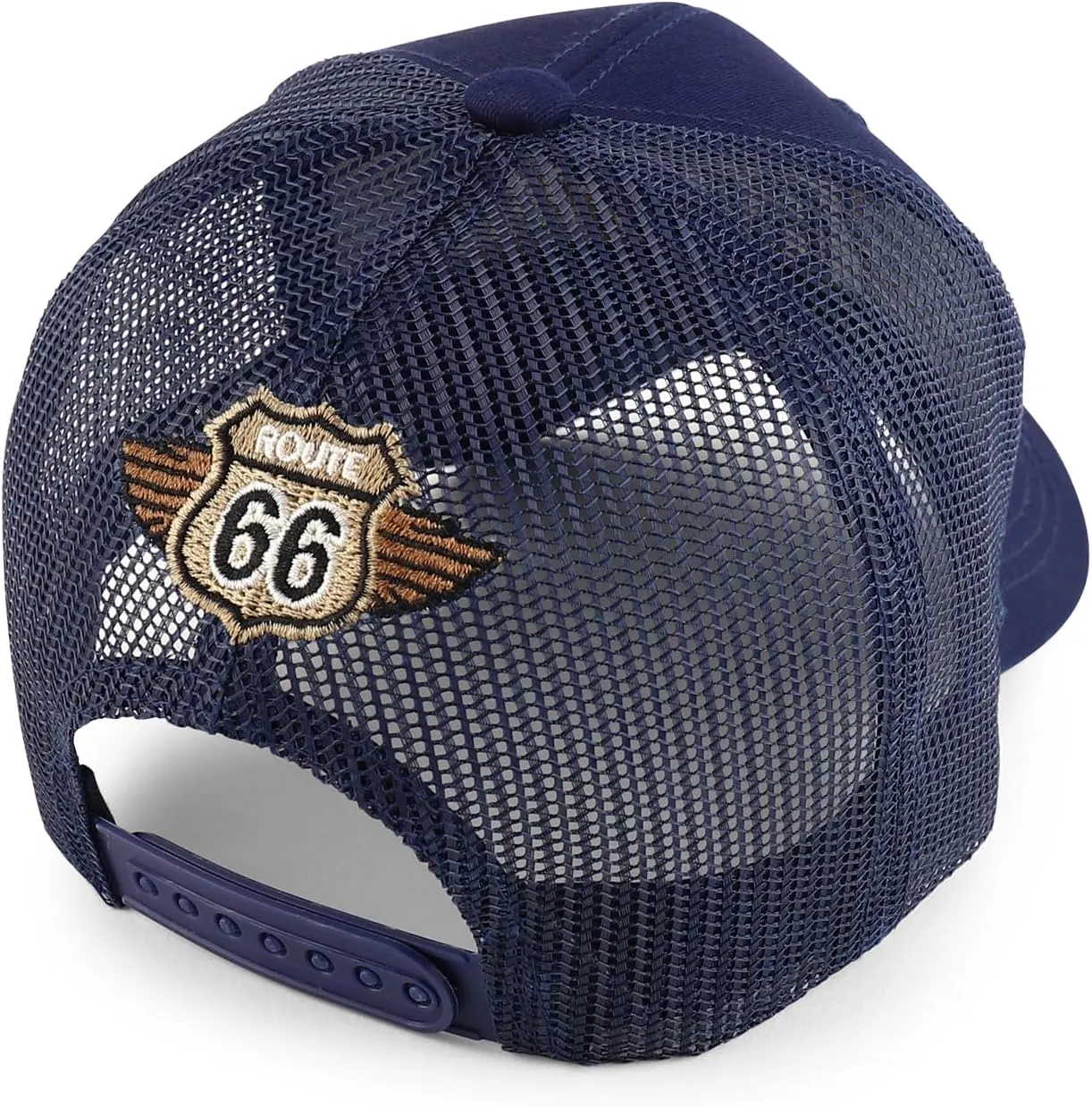 Trendy Apparel Shop Route 66 3D Embroidered Structured Mesh Back Baseball Cap