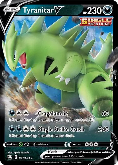 Tyranitar V SWSH05: Battle Styles # 097/163