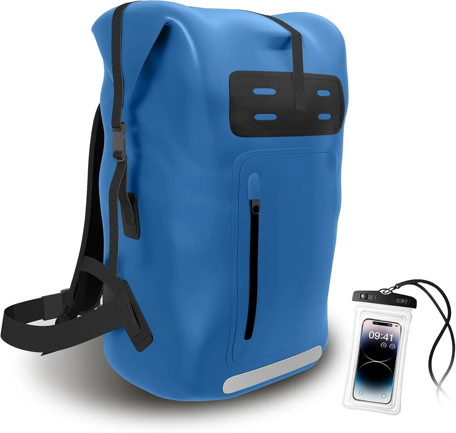Waterproof BackpackHeavy Duty Hiking Backpack35/55/85L dry bag backpack waterproof for MenRoll-Top Closurefor Kayaking, Travel, Hiking, Fishing, Camping, Motorcycles (blue, 35L)