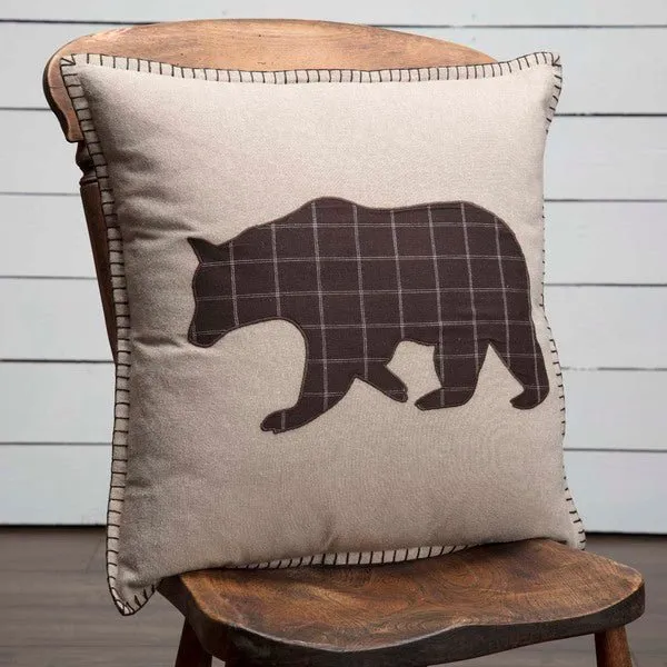 Wyatt Bear Applique Pillow