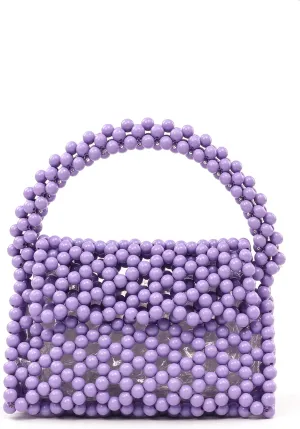 YUSHINY Candy Color Acrylic Beaded Hollow Handbag Evening Clutch Triangle Bags for Wedding Party